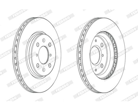 Brake Disc PREMIER DDF2070C Ferodo, Image 2