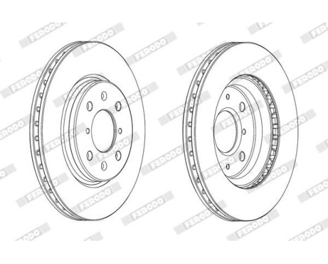 Brake Disc PREMIER DDF2070C Ferodo, Image 2