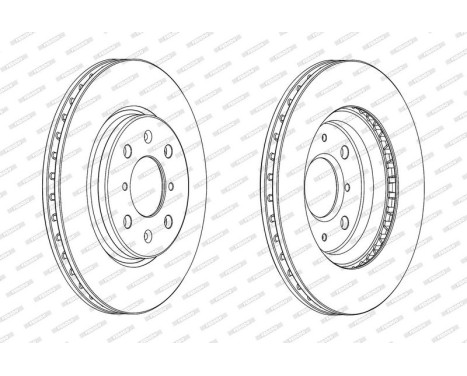 Brake Disc PREMIER DDF2070C Ferodo, Image 2