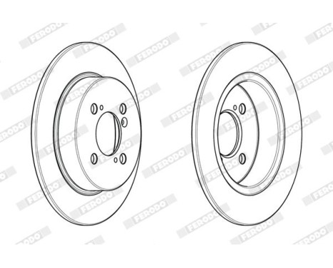 Brake Disc PREMIER DDF2071C Ferodo