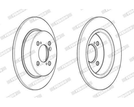 Brake Disc PREMIER DDF2071C Ferodo