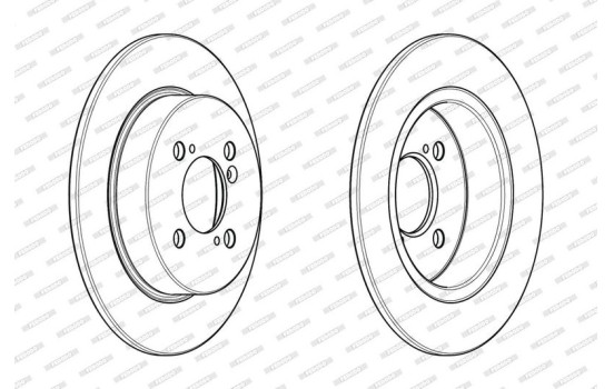Brake Disc PREMIER DDF2071C Ferodo