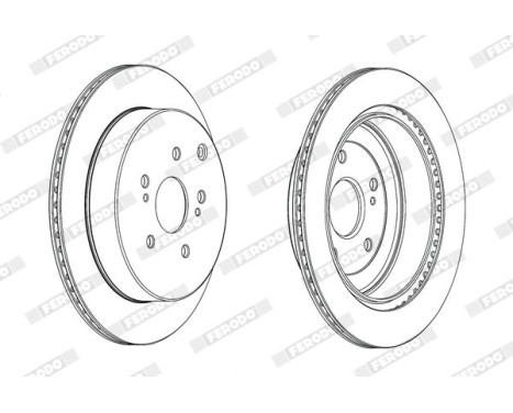 Brake Disc PREMIER DDF2072C Ferodo