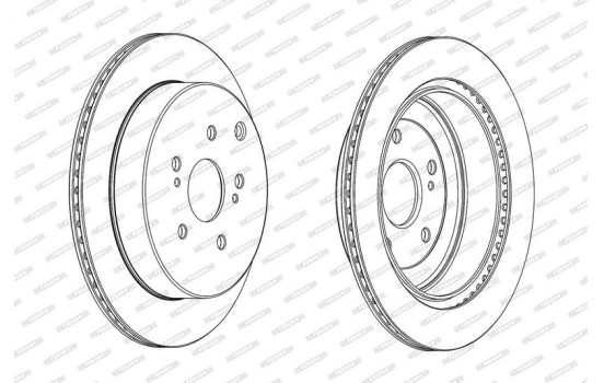 Brake Disc PREMIER DDF2072C Ferodo