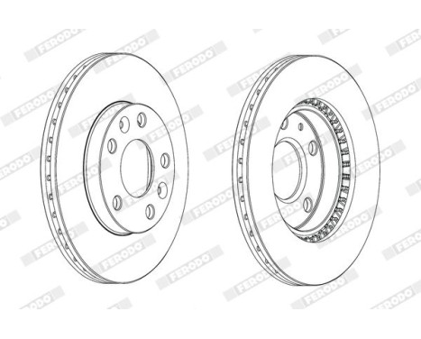 Brake Disc PREMIER DDF2078C Ferodo, Image 2