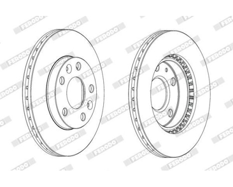 Brake Disc PREMIER DDF2078C Ferodo, Image 2