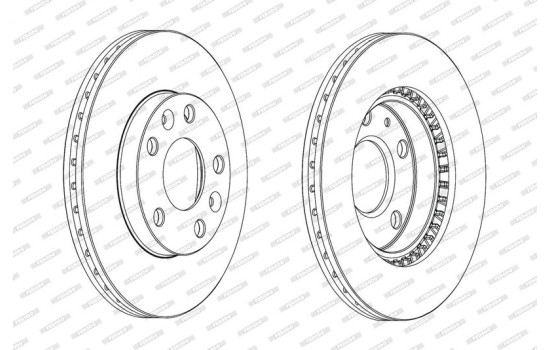 Brake Disc PREMIER DDF2078C Ferodo, Image 2