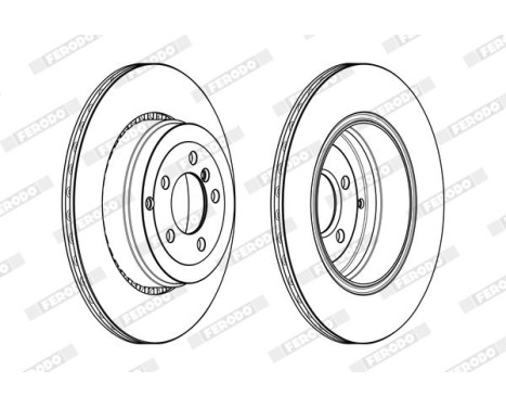 Brake Disc PREMIER DDF2085C-1 Ferodo