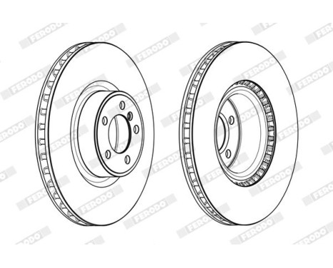 Brake Disc PREMIER DDF2086C-1 Ferodo, Image 2