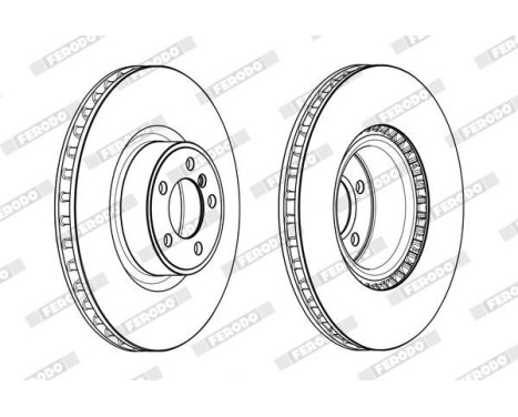 Brake Disc PREMIER DDF2086C-1 Ferodo, Image 2