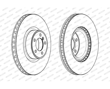 Brake Disc PREMIER DDF2086C-1 Ferodo, Image 2
