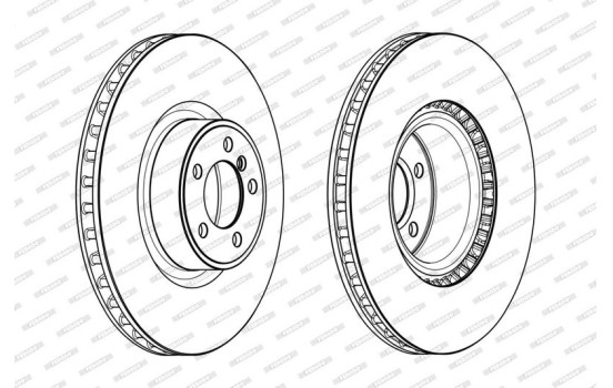 Brake Disc PREMIER DDF2086C-1 Ferodo, Image 2
