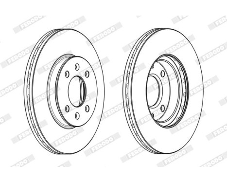 Brake Disc PREMIER DDF2089C Ferodo