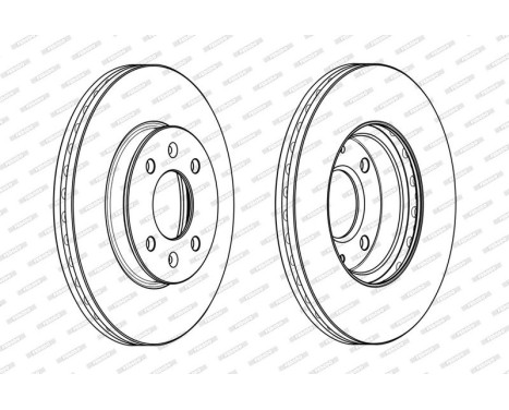 Brake Disc PREMIER DDF2089C Ferodo
