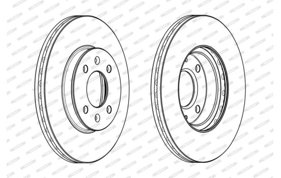 Brake Disc PREMIER DDF2089C Ferodo