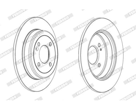 Brake Disc PREMIER DDF2090C Ferodo, Image 2