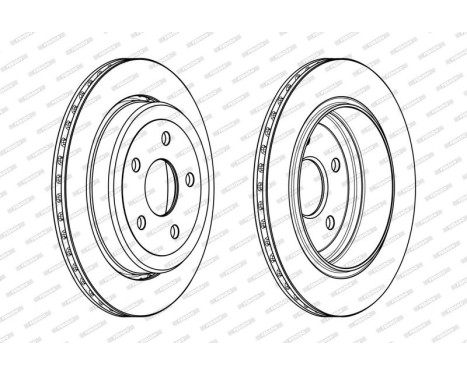 Brake Disc PREMIER DDF2095C Ferodo, Image 2