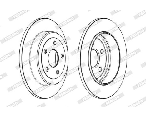Brake Disc PREMIER DDF2096C Ferodo, Image 2