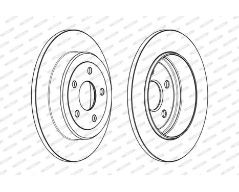 Brake Disc PREMIER DDF2096C Ferodo, Image 2