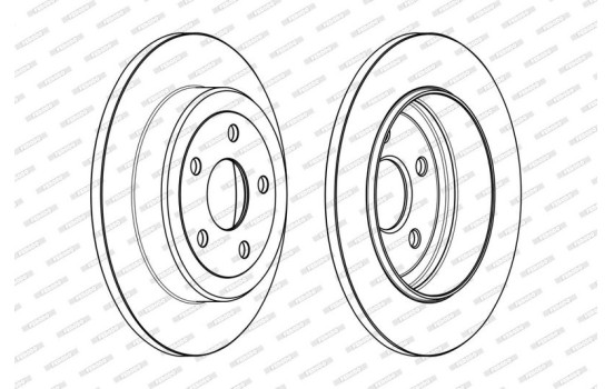 Brake Disc PREMIER DDF2096C Ferodo, Image 2