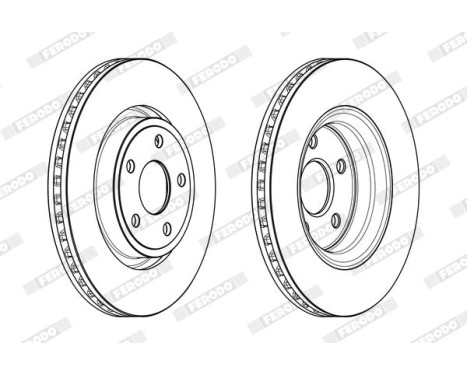 Brake Disc PREMIER DDF2097C-1 Ferodo, Image 2