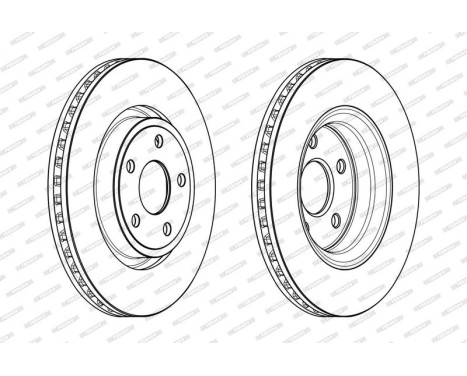 Brake Disc PREMIER DDF2097C-1 Ferodo, Image 2
