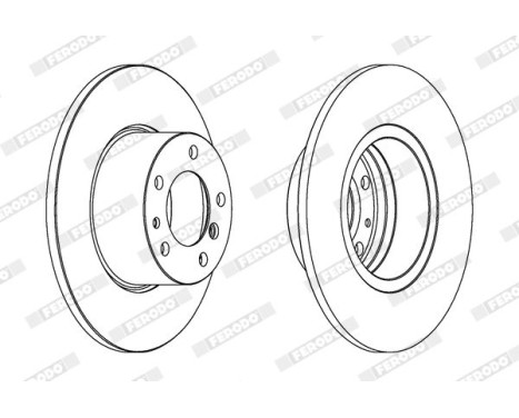 Brake Disc PREMIER DDF210 Ferodo, Image 2