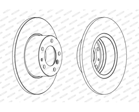 Brake Disc PREMIER DDF210 Ferodo, Image 2