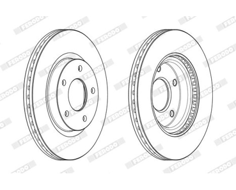 Brake Disc PREMIER DDF2100C Ferodo, Image 2