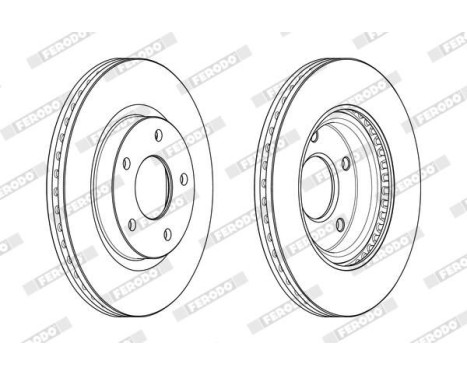 Brake Disc PREMIER DDF2100C Ferodo, Image 2