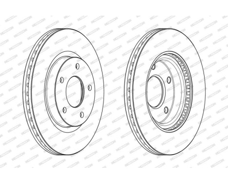 Brake Disc PREMIER DDF2100C Ferodo, Image 2