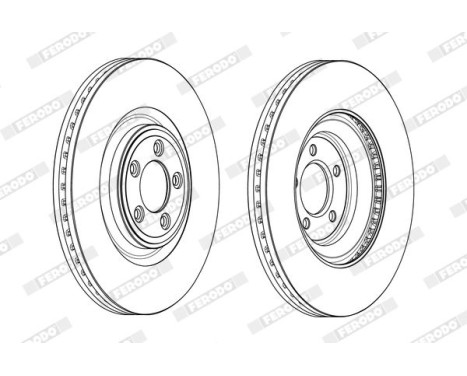 Brake Disc PREMIER DDF2107C-1 Ferodo, Image 2