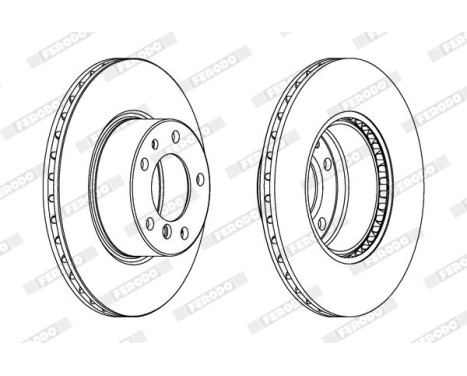 Brake Disc PREMIER DDF211 Ferodo, Image 2