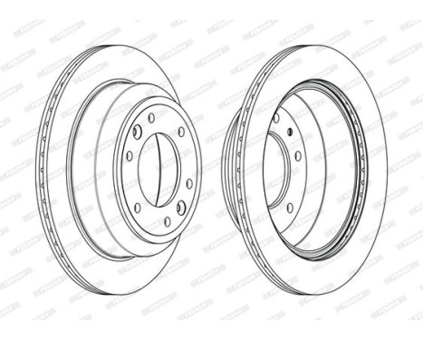 Brake Disc PREMIER DDF2112C Ferodo, Image 2