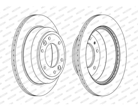Brake Disc PREMIER DDF2112C Ferodo, Image 2
