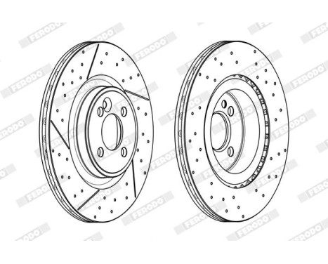 Brake Disc PREMIER DDF2121C Ferodo, Image 2