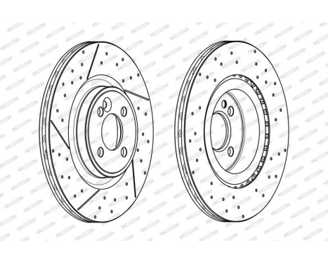 Brake Disc PREMIER DDF2121C Ferodo, Image 2