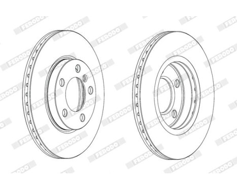 Brake Disc PREMIER DDF2122C Ferodo, Image 2