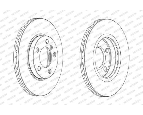 Brake Disc PREMIER DDF2122C Ferodo, Image 2