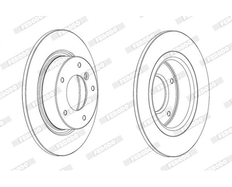 Brake Disc PREMIER DDF2123C Ferodo, Image 2