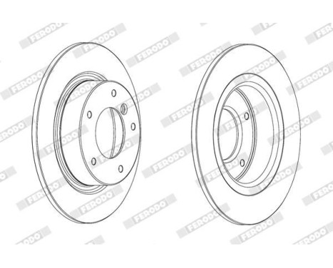 Brake Disc PREMIER DDF2123C Ferodo, Image 2