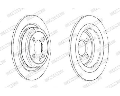 Brake Disc PREMIER DDF2124C Ferodo, Image 2