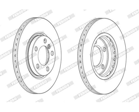 Brake Disc PREMIER DDF2125C Ferodo, Image 2