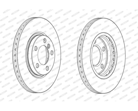 Brake Disc PREMIER DDF2125C Ferodo, Image 2