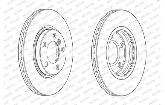 Brake Disc PREMIER DDF2125C Ferodo, Image 2