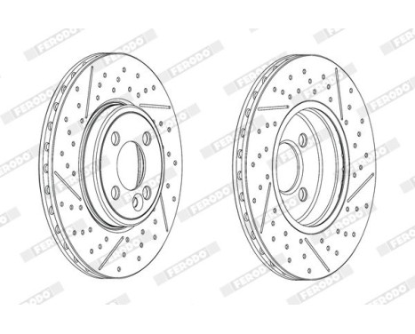 Brake Disc PREMIER DDF2126C Ferodo, Image 2