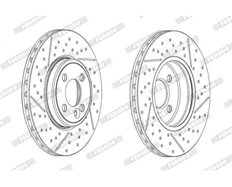 Brake Disc PREMIER DDF2126C Ferodo, Image 2
