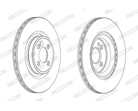 Brake Disc PREMIER DDF2127C Ferodo, Image 2