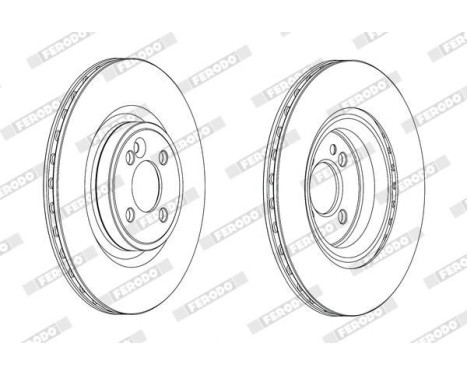 Brake Disc PREMIER DDF2127C Ferodo, Image 2