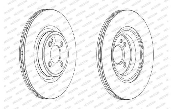 Brake Disc PREMIER DDF2127C Ferodo, Image 2